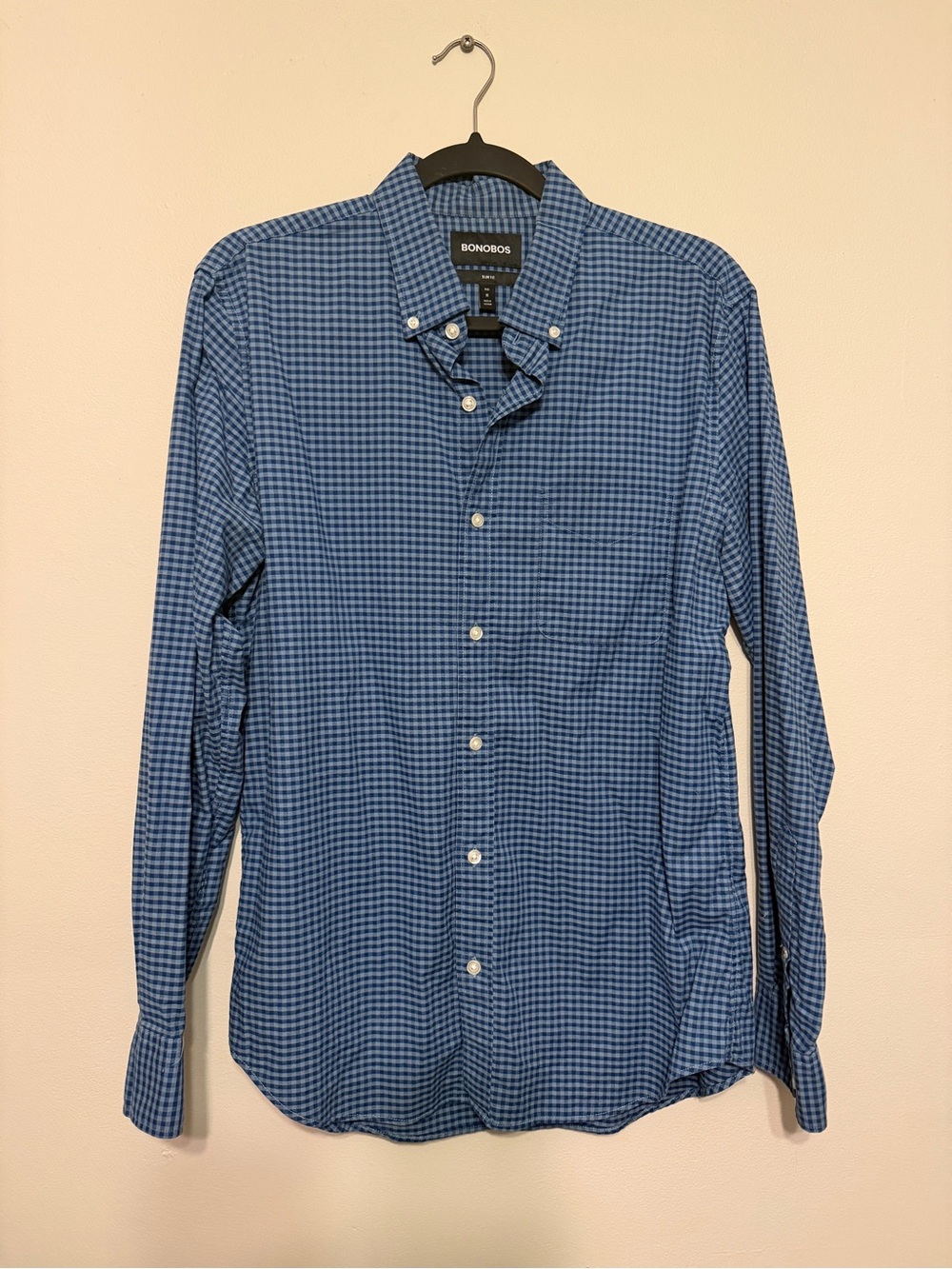 Bonobos Blue Gingham Button-Down Shirt